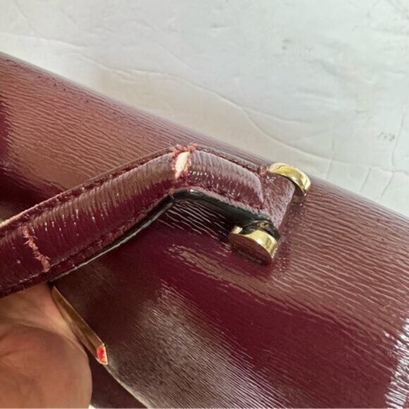 Kate Spade Brynlee Bixby Place Satchel Crossbody Bag Leather Patent Shoulder Red - Picture 14 of 16